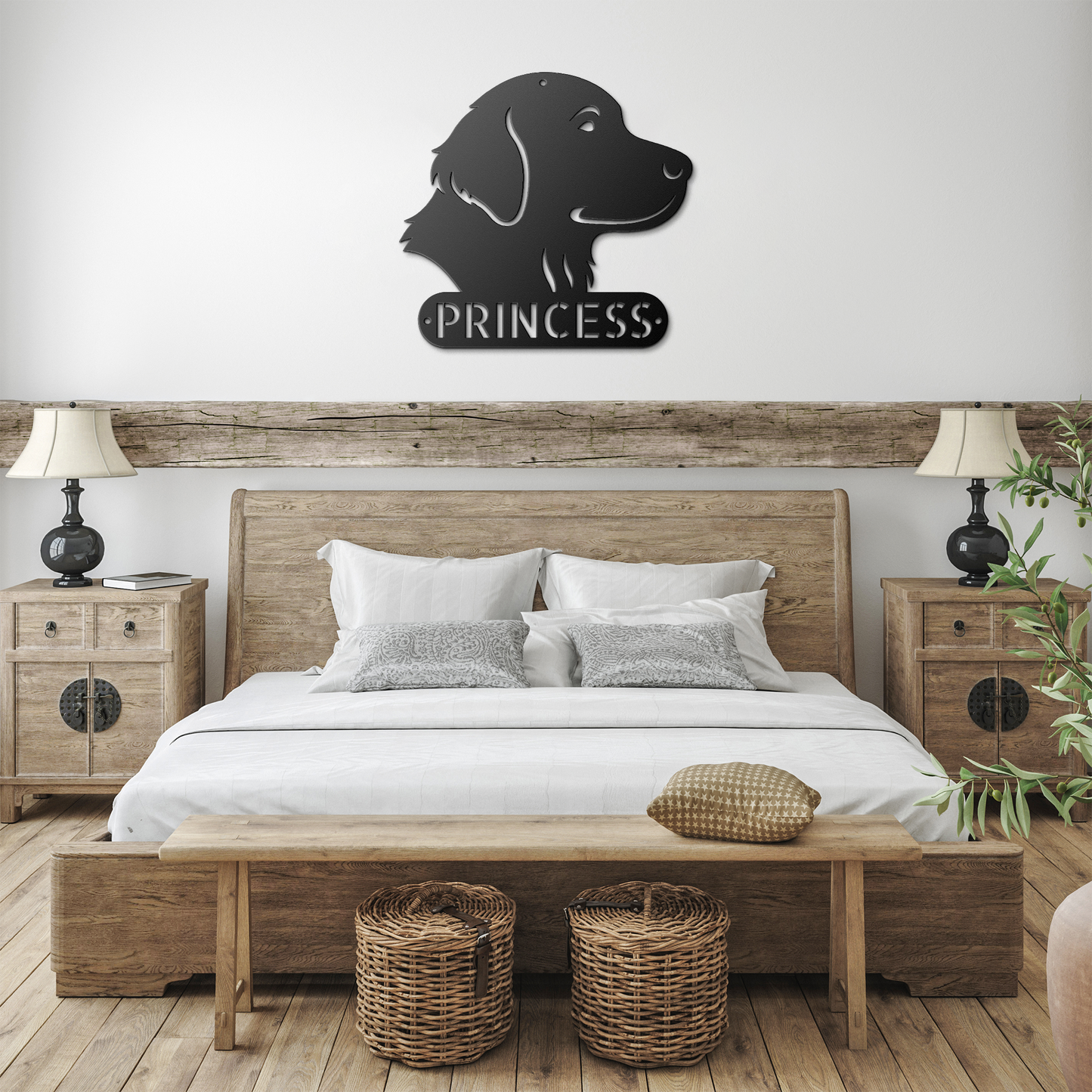 Custom Golden Retriever Head Steel Wall Art